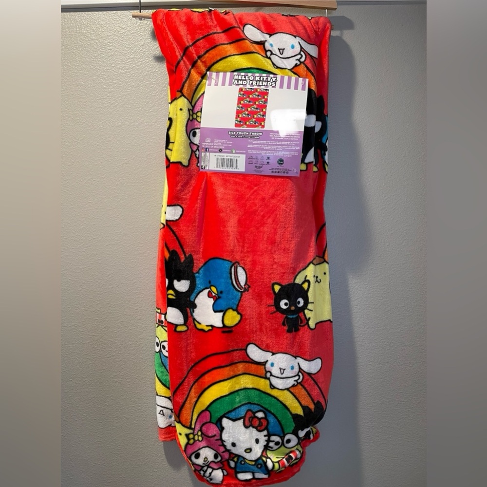 New Hello Kitty and Friends Plush Throw Blanket